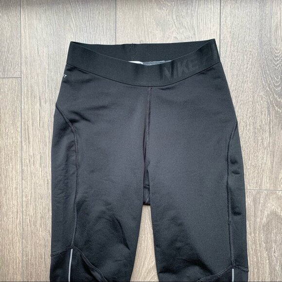 Nike Dri Fit Hyperwarm Pro Mesh Panel Leggings Tights Womens Black Size XS - Picture 5 of 16